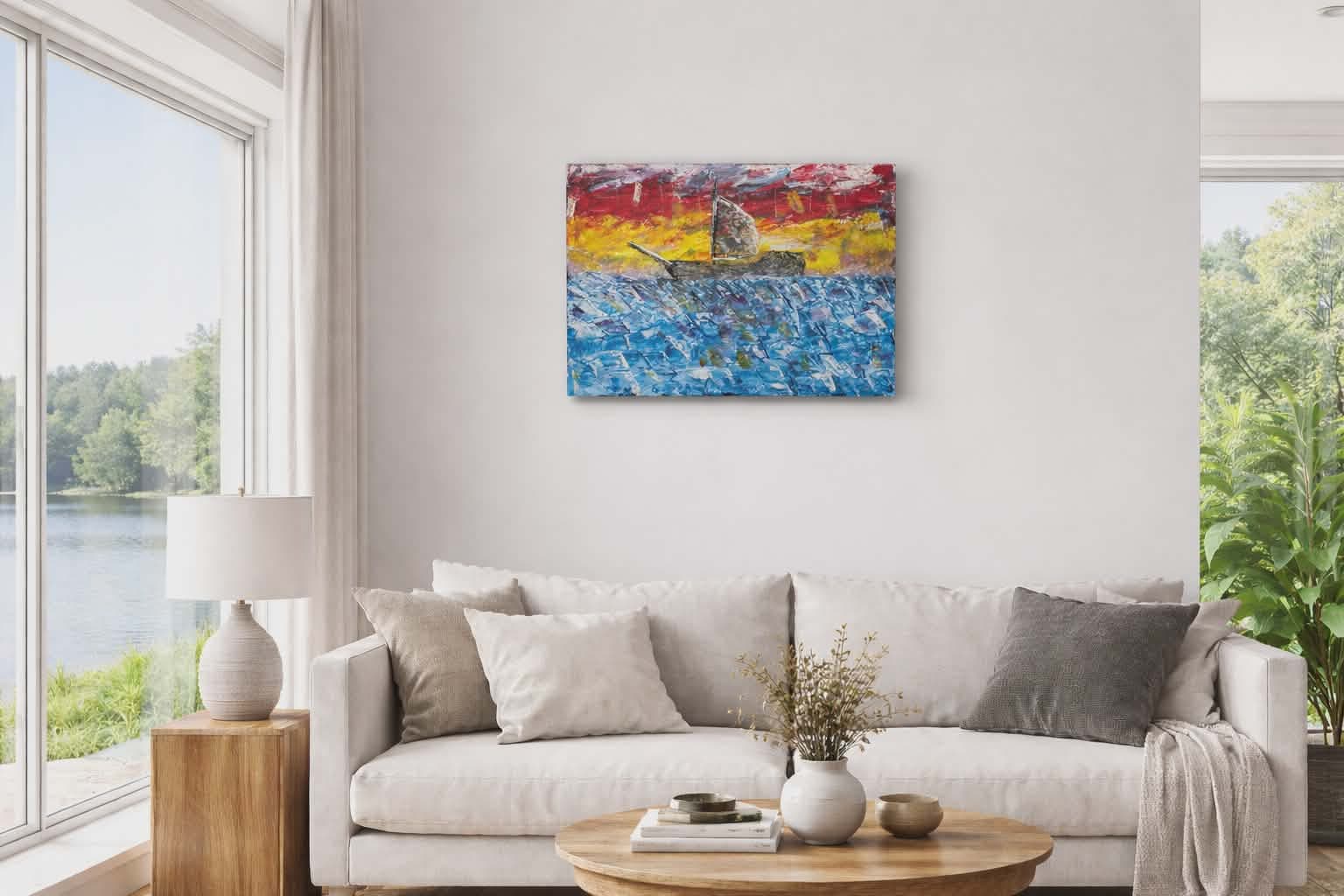 Sailing for the Dawn by Canadian artist Mark Thompson