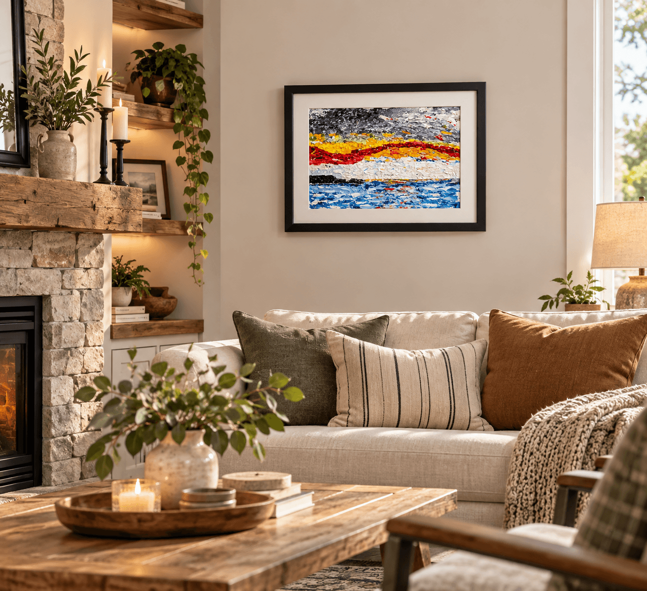 Seascape at Dusk by Canadian artist Mark Thompson